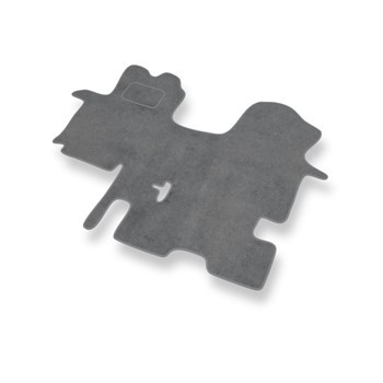 Velúrové koberčeky pre Opel Vivaro I Van (2001-2014) 3-miestny - šedá