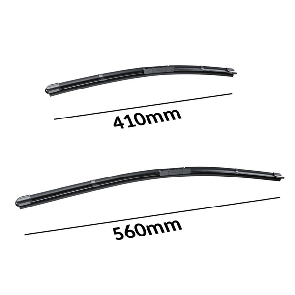 Automobilové stierače na predné sklo pre Kia Rio II Hatchback, Sedan (03.2005-09.2011) - ploché lišty