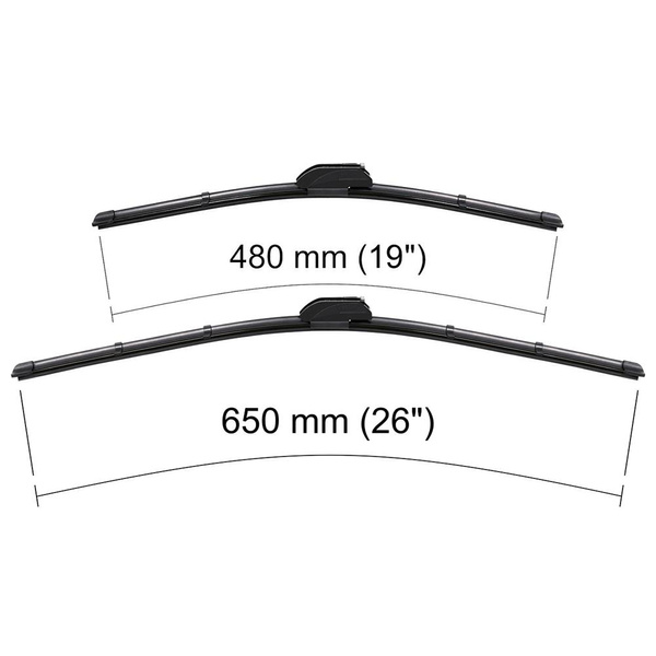 Automobilové stierače na predné sklo pre Infiniti Q70 0 Sedan (10.2013-2018) - ploché lišty