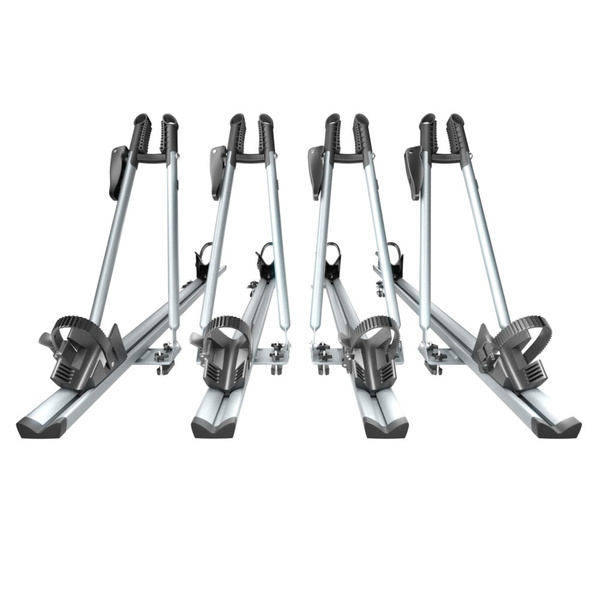 Nosič na bicykle na strechu auta, Hliníkový držiak bicyklov na strechu auta - 4xM-17