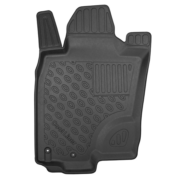 Koberčky TPE pre Nissan Navara NP300 Pick-Up (01.2016-....) - upevňujúce háky v podlahe