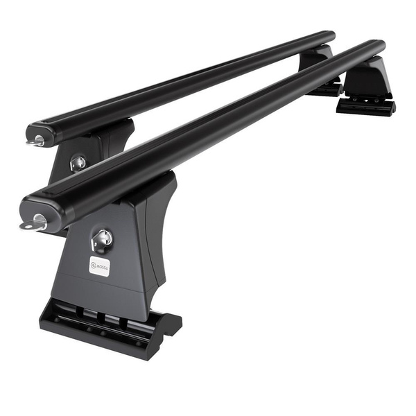 Základný nosič na strechu auta pre Renault Master Van (2010-2021) - čierny priečny nosič - montážne body - Hliník