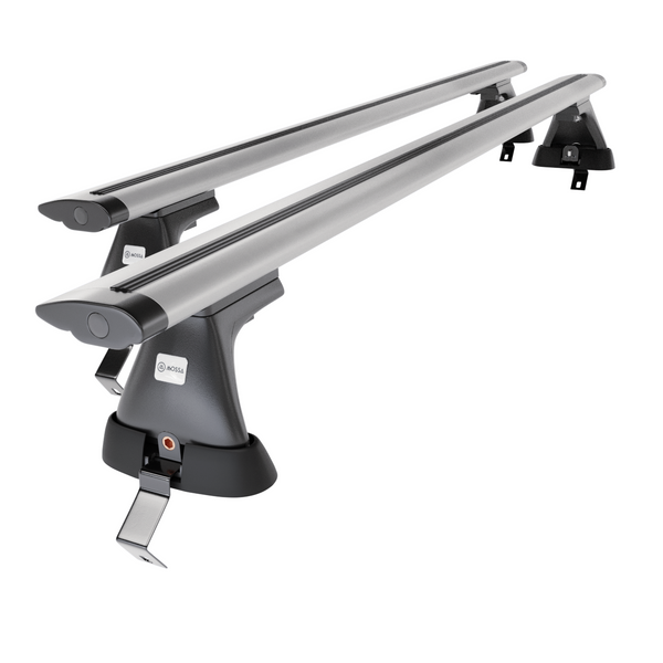 Základný nosič na strechu auta pre Skoda Octavia IV Liftback (2019-....) - strieborný priečny nosič - bez montážnych prvkov - Hliník