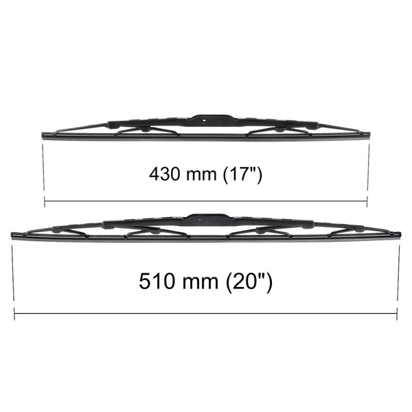 Automobilové stierače na predné sklo pre Opel Corsa C Hatchback, Sedan, Van (09.2000-09.2006) - štandard lišty