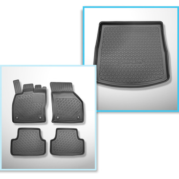Súprava rohož do batožinového priestoru a autokoberčeky TPE PREMIUM na mieru do: Seat Leon III 5F Sportstourer (01.2014-03.2020)