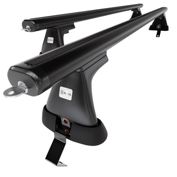 Základný nosič na strechu auta pre Citroen C4 Hatchback (2010-2017) - čierny priečny nosič - bez montážnych prvkov - Hliník