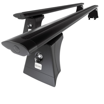Základný nosič na strechu auta pre Chevrolet Orlando MPV (2011-2018) - čierny priečny nosič - montážne body - Hliník