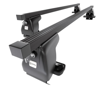 Základný nosič na strechu auta pre DS 4 Hatchback (2011-2018) - čierny priečny nosič - bez montážnych prvkov - Oceľ