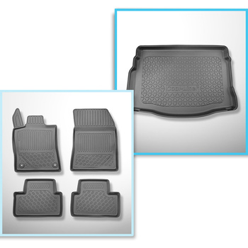 Súprava rohož do batožinového priestoru a autokoberčeky TPE PREMIUM na mieru do: DS 4 E-Tense Plug-in Hybrid Hatchback (11.2021-....) - tiež pre E-Tense Plug-in Hybrid; nie pre elektrickú verziu