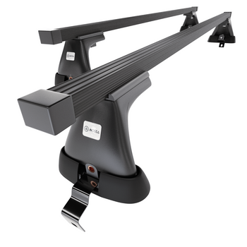 Základný nosič na strechu auta pre Skoda Octavia mk III Liftback (2013-2019) - čierny priečny nosič - bez montážnych prvkov - Oceľ