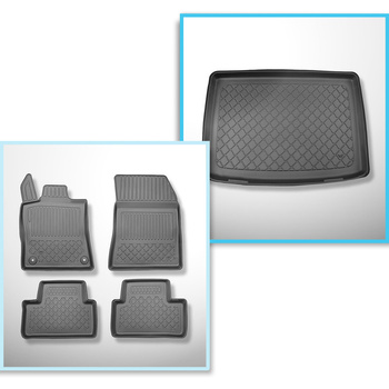 Súprava rohož do batožinového priestoru a autokoberčeky TPE na mieru do: Opel Astra L (VI) Hatchback (01.2022-....) - tiež pre Plug-in Hybrid; nie pre elektrickú verziu