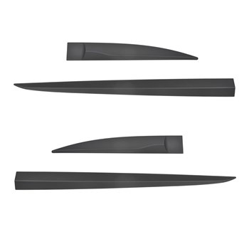 Čierne bočné lišty pre Hyundai i10 Hatchback (2020-....)