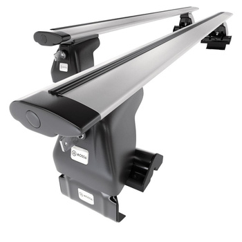 Základný nosič na strechu auta pre Toyota Camry IX Sedan (2018-....) - strieborný priečny nosič - bez montážnych prvkov - Hliník