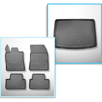 Súprava rohož do batožinového priestoru a autokoberčeky TPE PREMIUM na mieru do: Opel Astra L (VI) Hatchback (01.2022-....) - tiež pre Plug-in Hybrid; nie pre elektrickú verziu