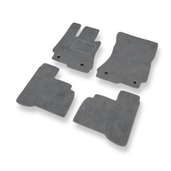 Velúrové koberčeky pre Mercedes-Benz Trieda S W221 Coupé, Sedan (2006-2013) dlhá verzia - šedá