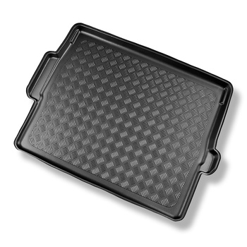 Rohož do batožinového priestoru pre: Peugeot 3008 II SUV (11.2016-....) - horný batožinový priestor (rovnaká prahová hodnota zaťaženia); pohyblivá podlaha v najvyššej polohe; nie pre hybridnú verziu