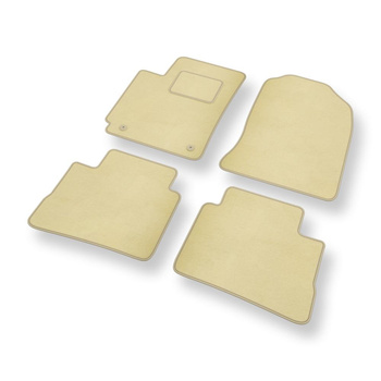 Velúrové koberčeky pre Hyundai Kona Crossover (2017-2023) - béžová