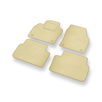 Velúrové koberčeky pre Seat Ibiza V Hatchback (2017-....) - béžová