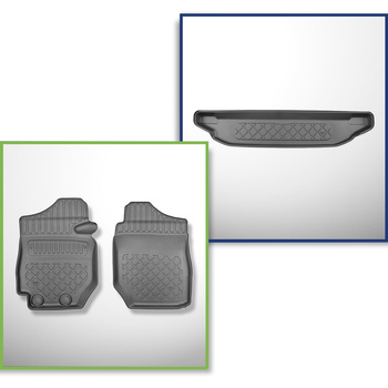 Súprava rohož do batožinového priestoru a autokoberčeky TPE na mieru do: Suzuki Jimny II GJ SUV (10.2018-2020)