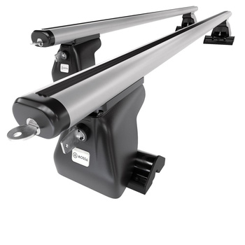 Základný nosič na strechu auta pre Volkswagen Multivan T6 Van (2015-2021) - strieborný priečny nosič - T-profil - Hliník