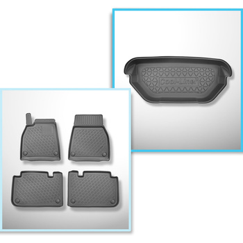 Súprava rohož do batožinového priestoru a autokoberčeky TPE PREMIUM na mieru do: Tesla Model S 0 Kupé (01.2021-....) - predný batožinový priestor