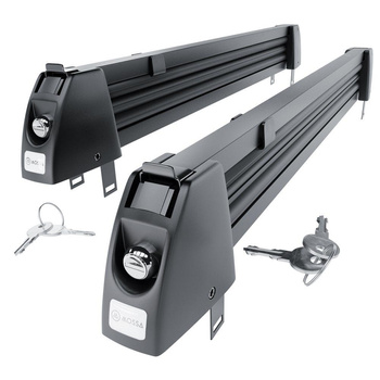 Držiak lyží na strešný nosič - Ski rack M-7703 - čierna - až 3 páry lyží alebo 2 snowboardy